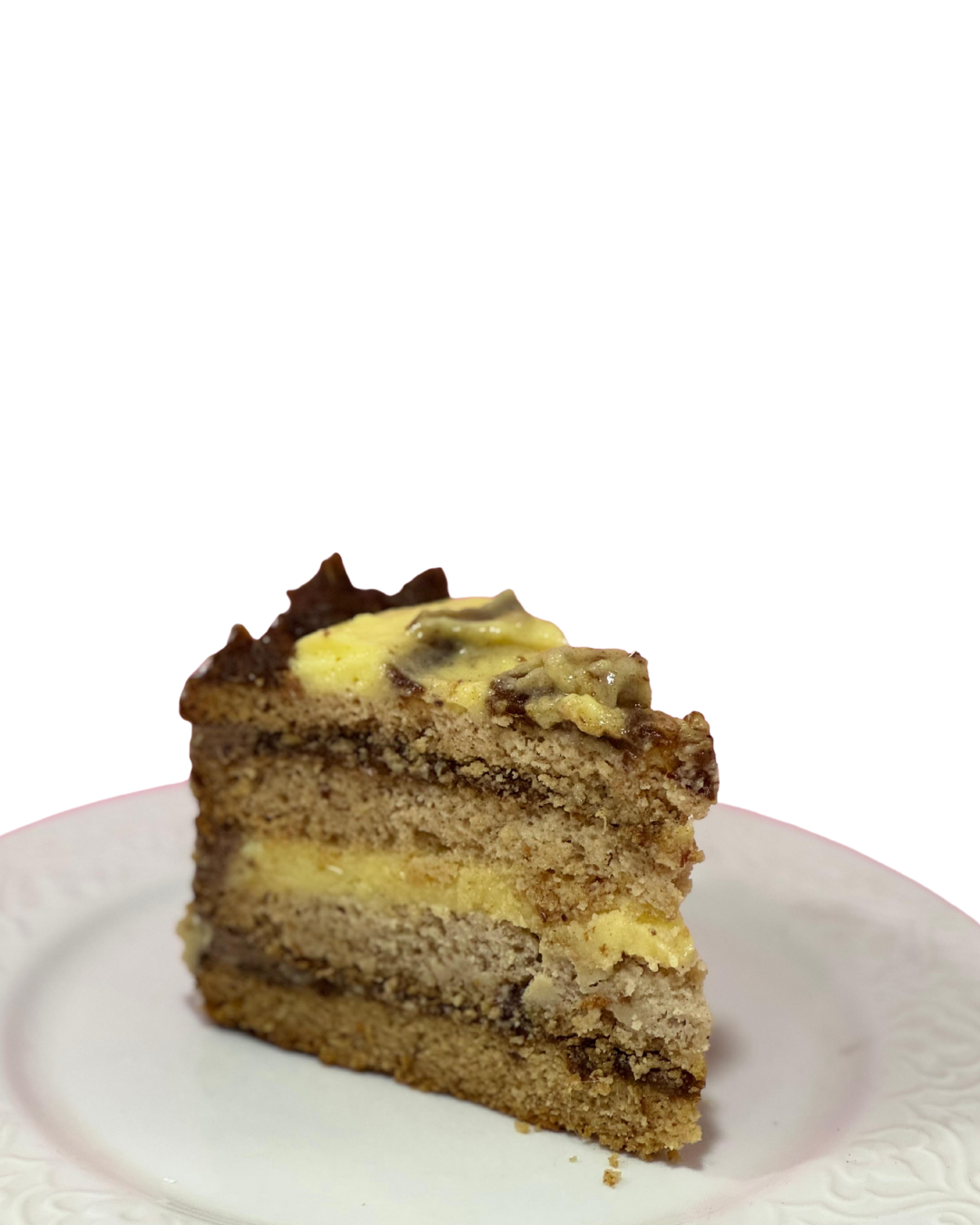 Torta manjar de dátil y crema pastelera