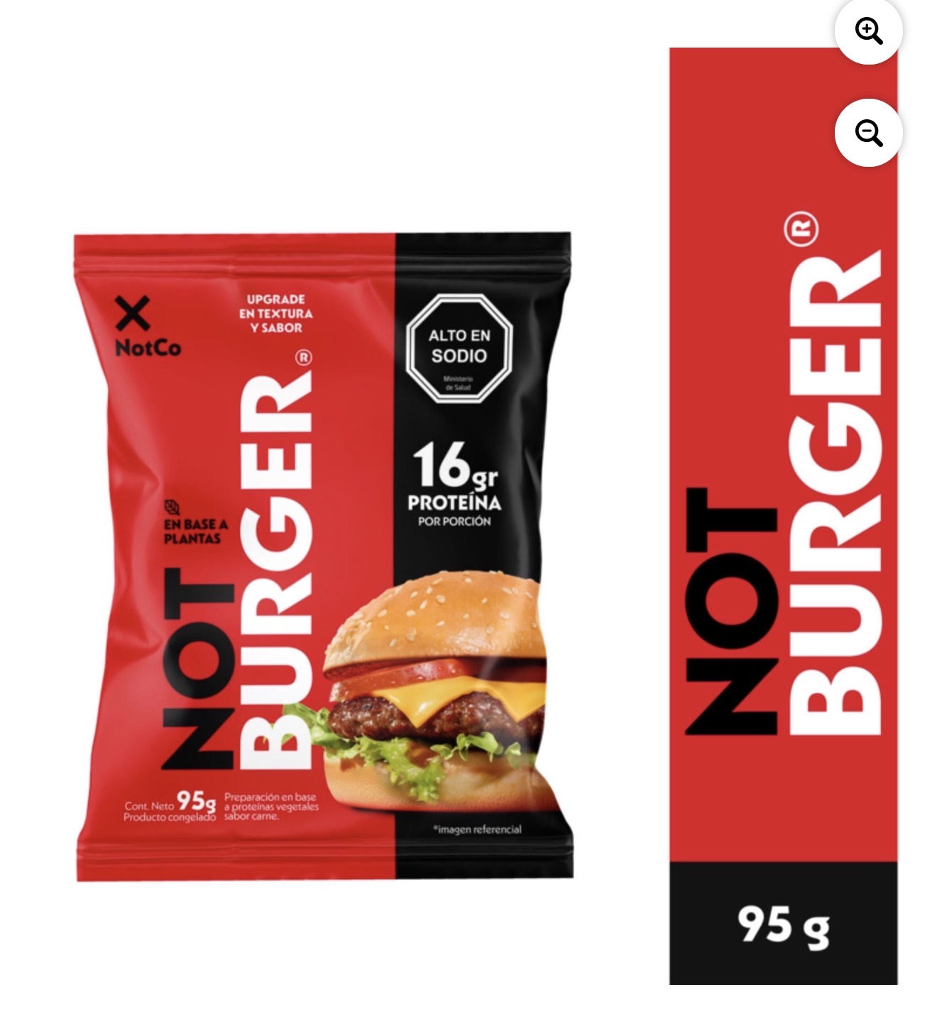 Not burger retail 95g