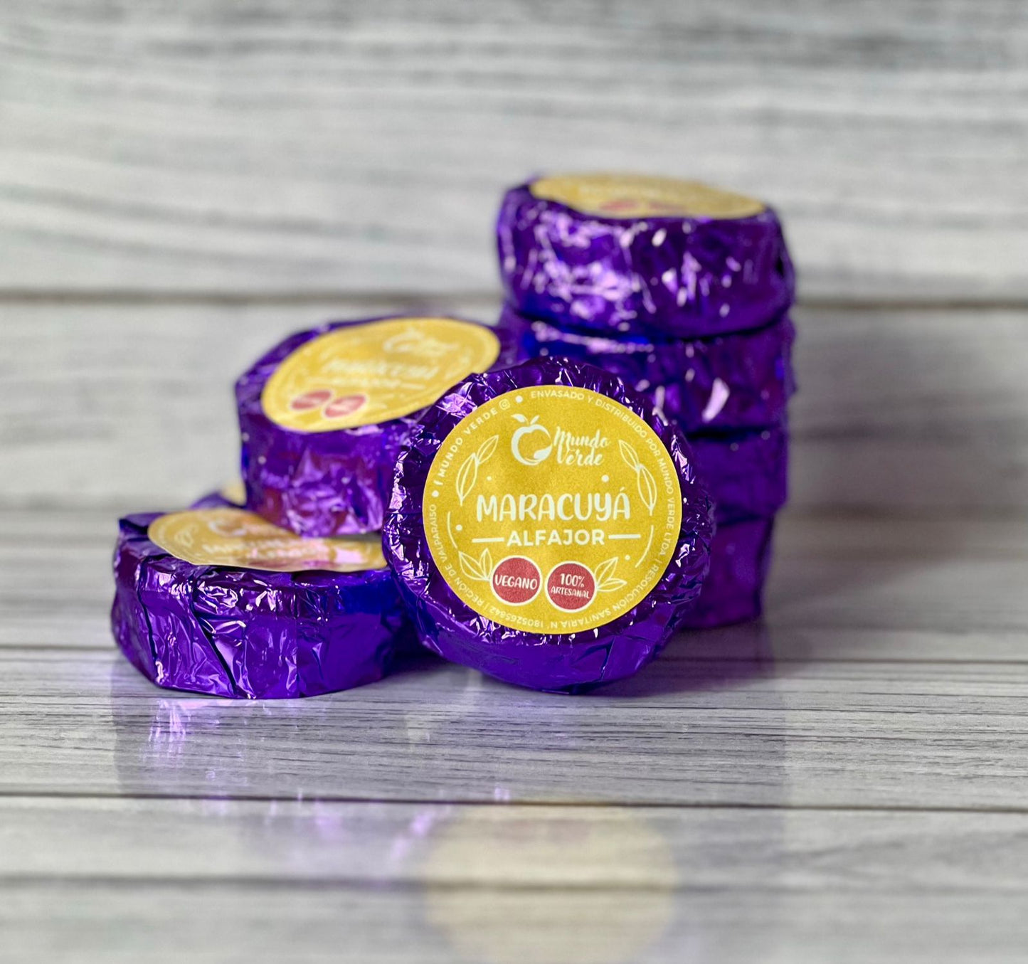 Alfajor vegano maracuya