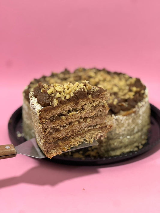 Torta bizcocho integral manjar de dátil y nuez 20 personas