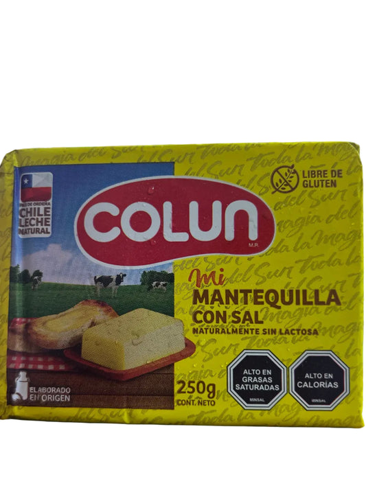 Mantequilla Colun Con Sal 250gr