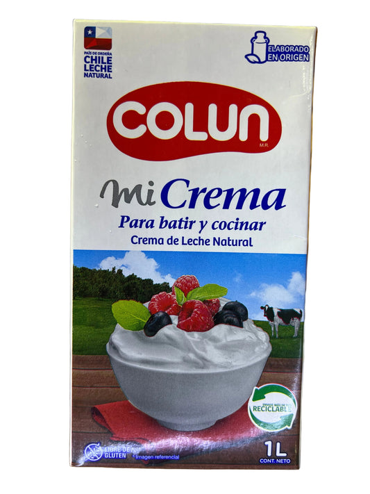 Crema Para Batir Colun Litro