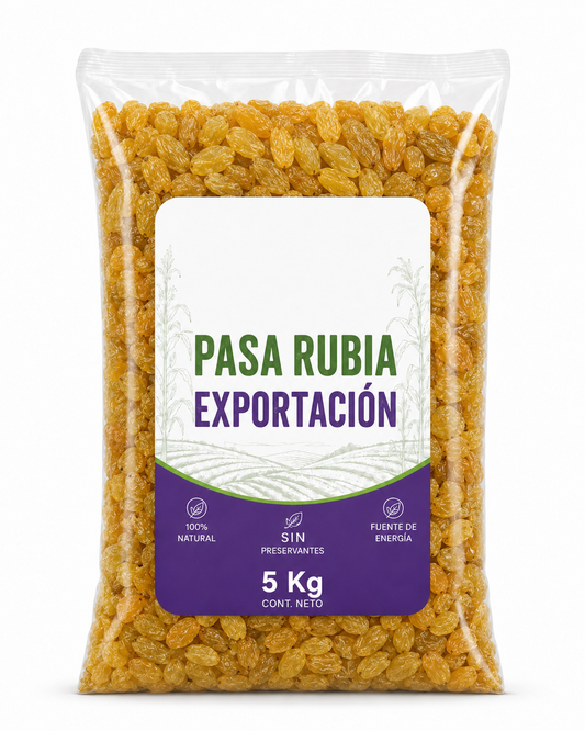 Pasa rubia exportación 5kg
