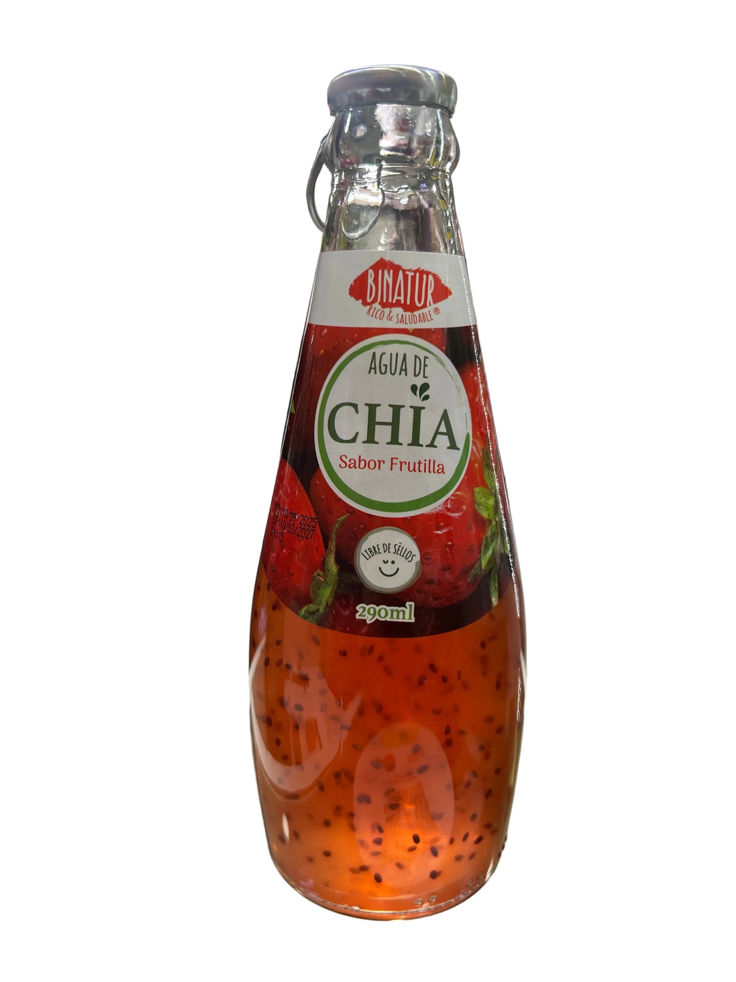 Agua de Chía Sabor Frutilla 290ml