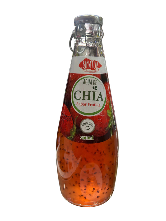 Agua de Chía Sabor Frutilla 290ml