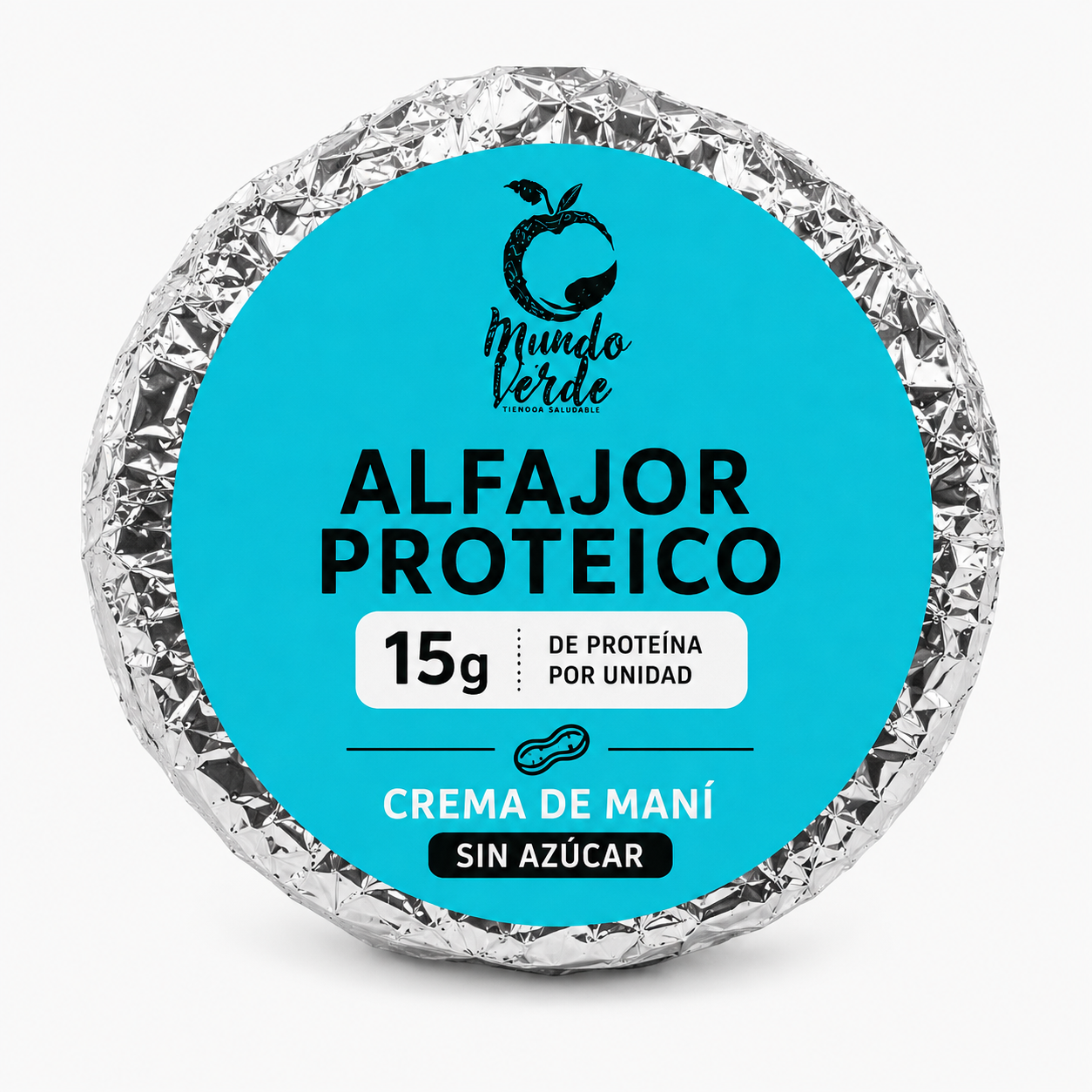 Alfajor doble con 15g de proteína sabor crema de maní