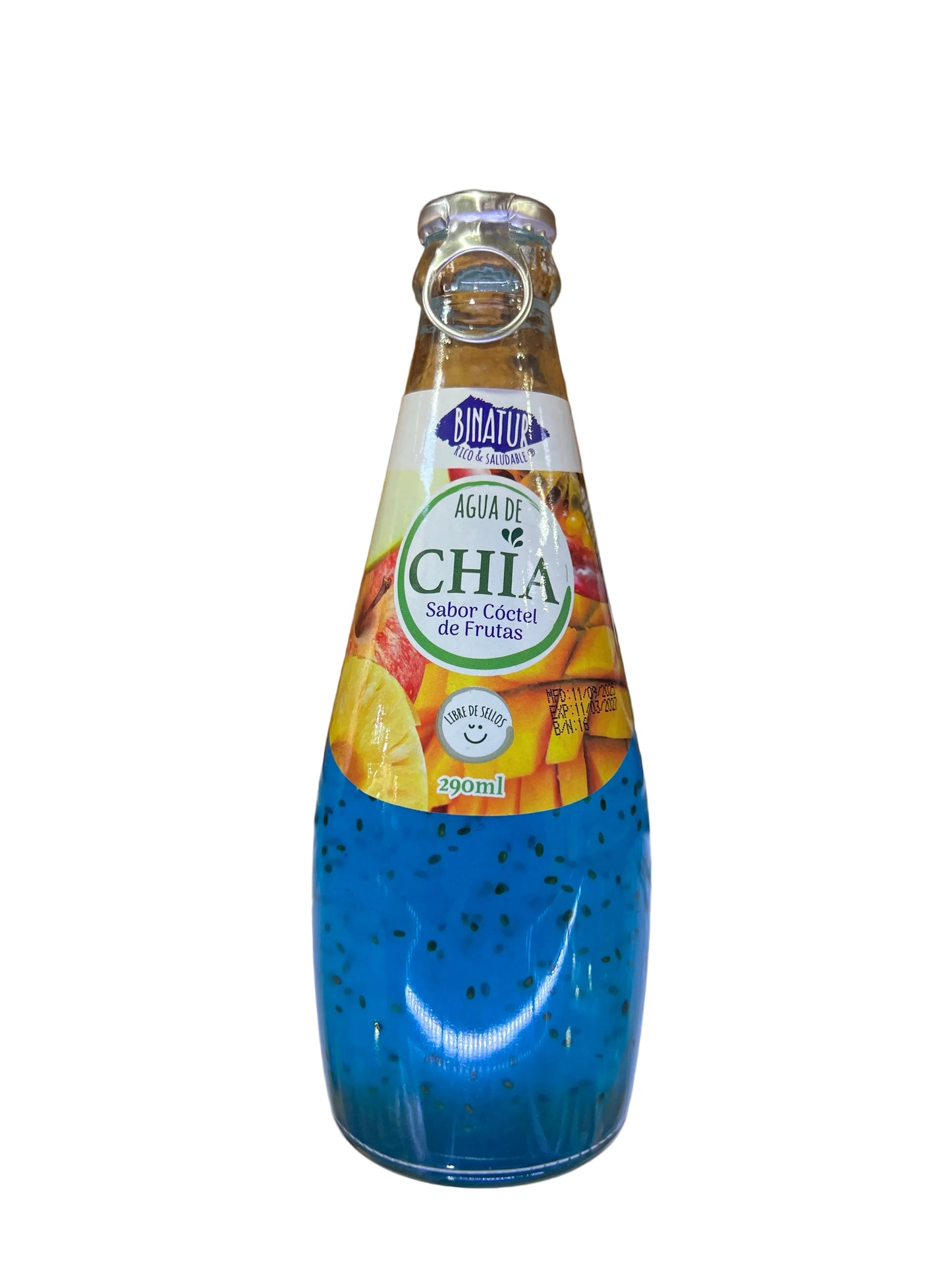 Agua de Chía Sabor Cóctel de Frutas 290ml