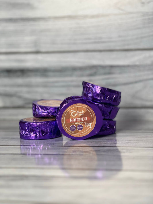Alfajor vegano naranja