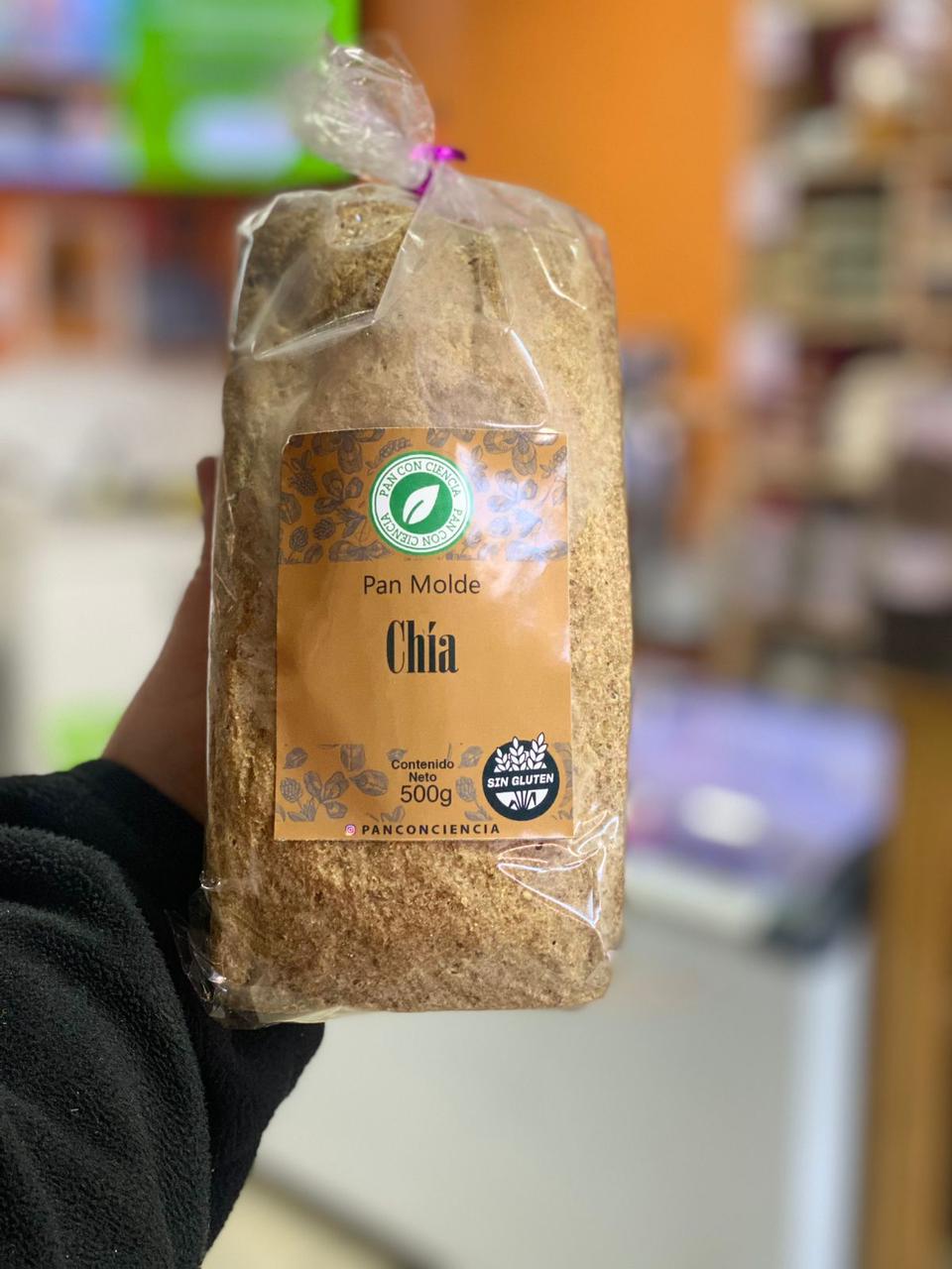 PAN MOLDE CHIA 500GR PAN CON CIENCIA ( SIN GLUTEN-VEGANO-SIN AZUCAR)