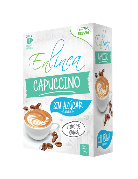 CAPUCCINO SIN AZUCAR EN LINEA CAJA 8 UNIDADES