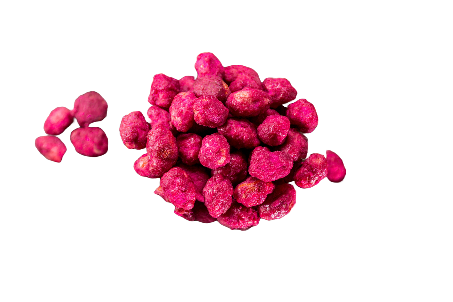 Maní confitado frambuesa