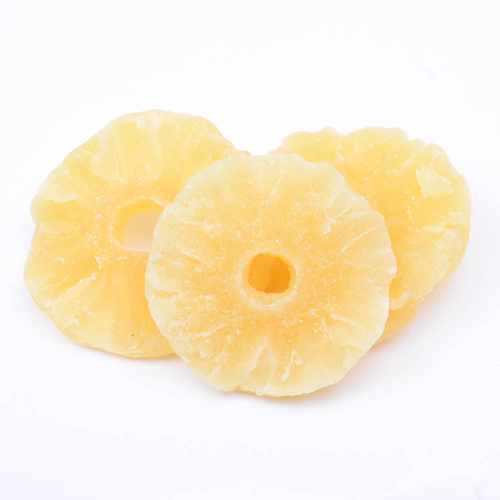 Piña deshidratada en rodajas