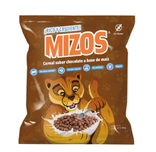 Mizos cereal sabor chocolate 20g