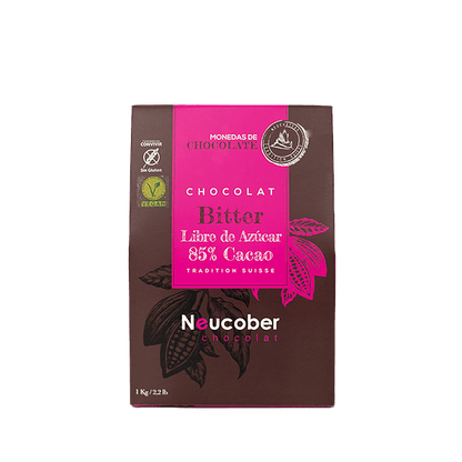 MONEDA DE CHOCOLATE 85% CACAO SIN AZUCAR KILO