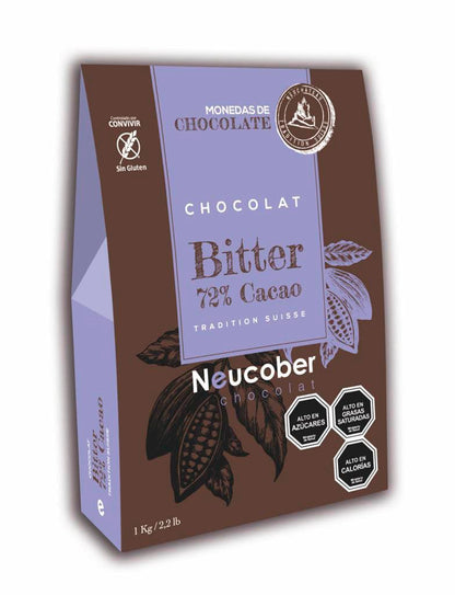 MONEDA DE CHOCOLATE 72% CACAO