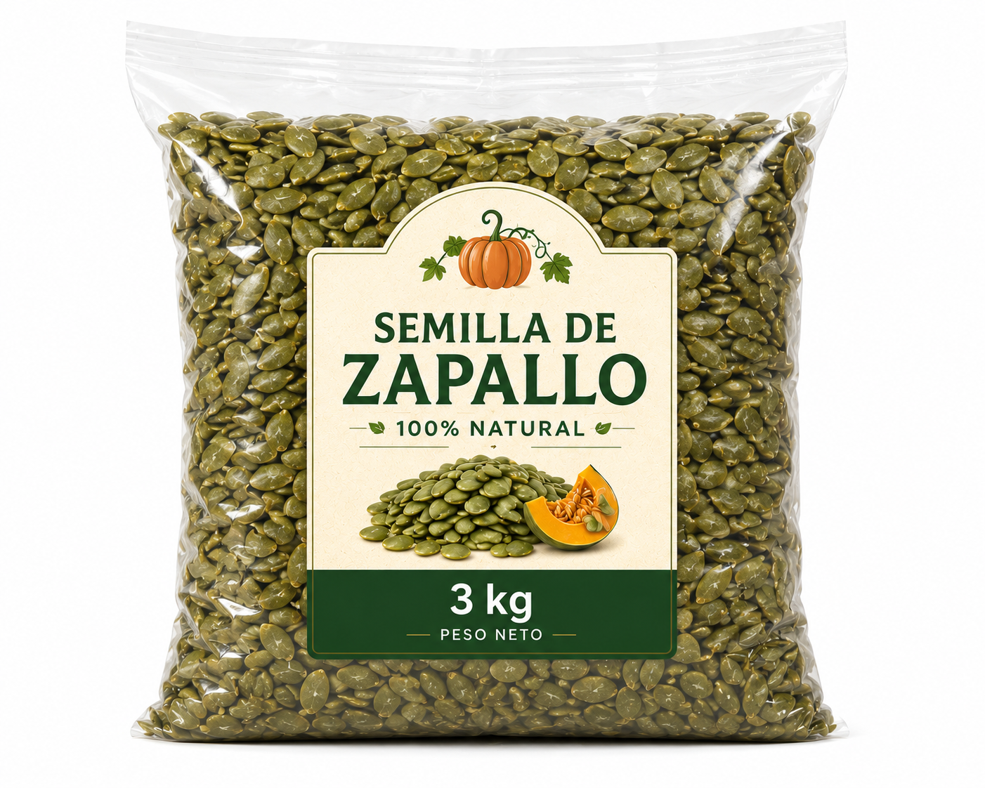 Semilla de zapallo 3kg